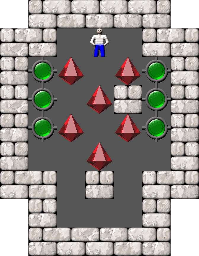 Sokoban Mass Remodel level 1466